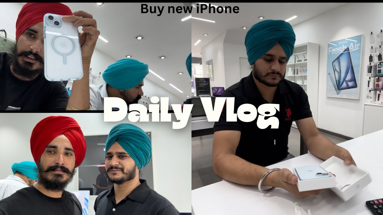 Buy new iPhone #iphone #new #dailyvlog #desi #punjabi #punjab