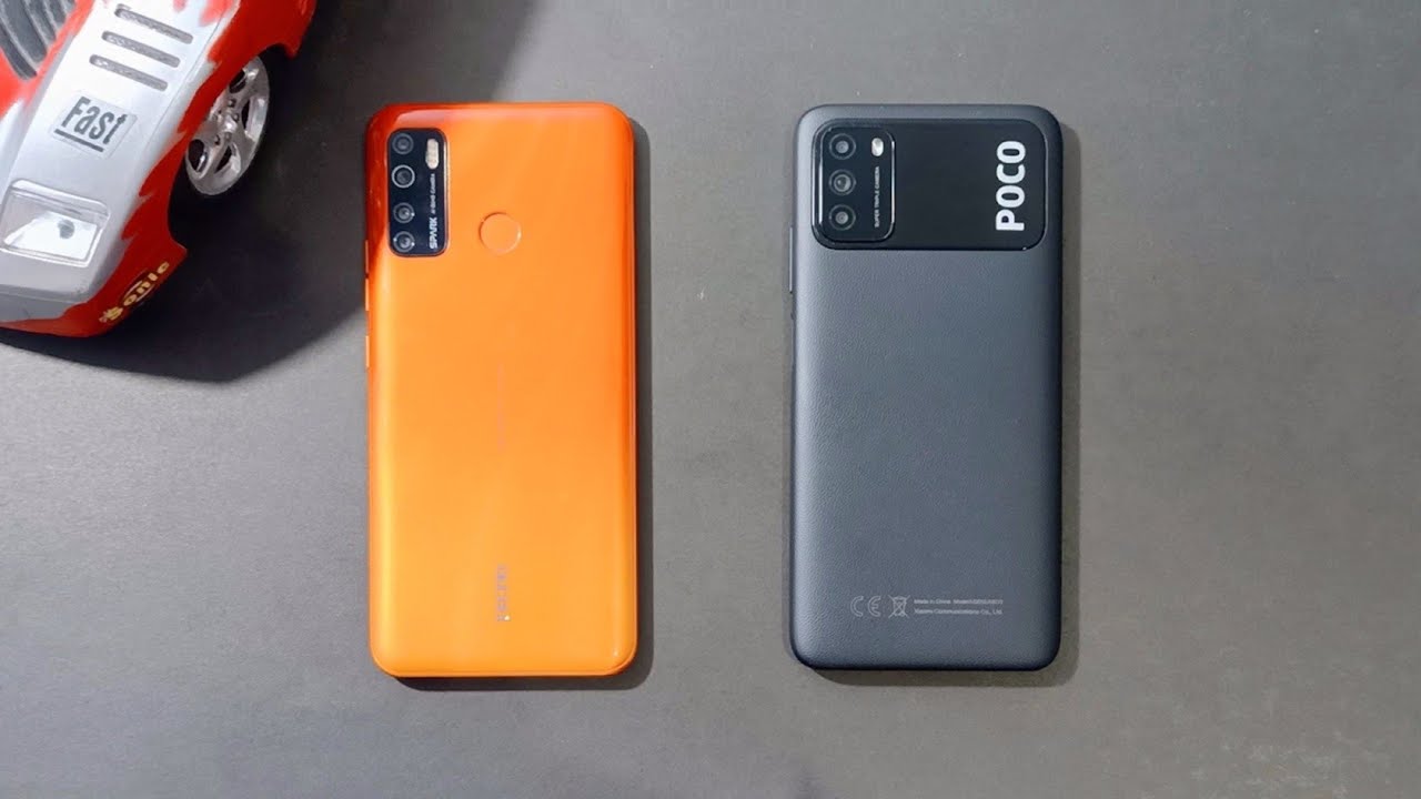 POCO M3 Vs Tecno Spark 5 Pro Speed Test Comparison
