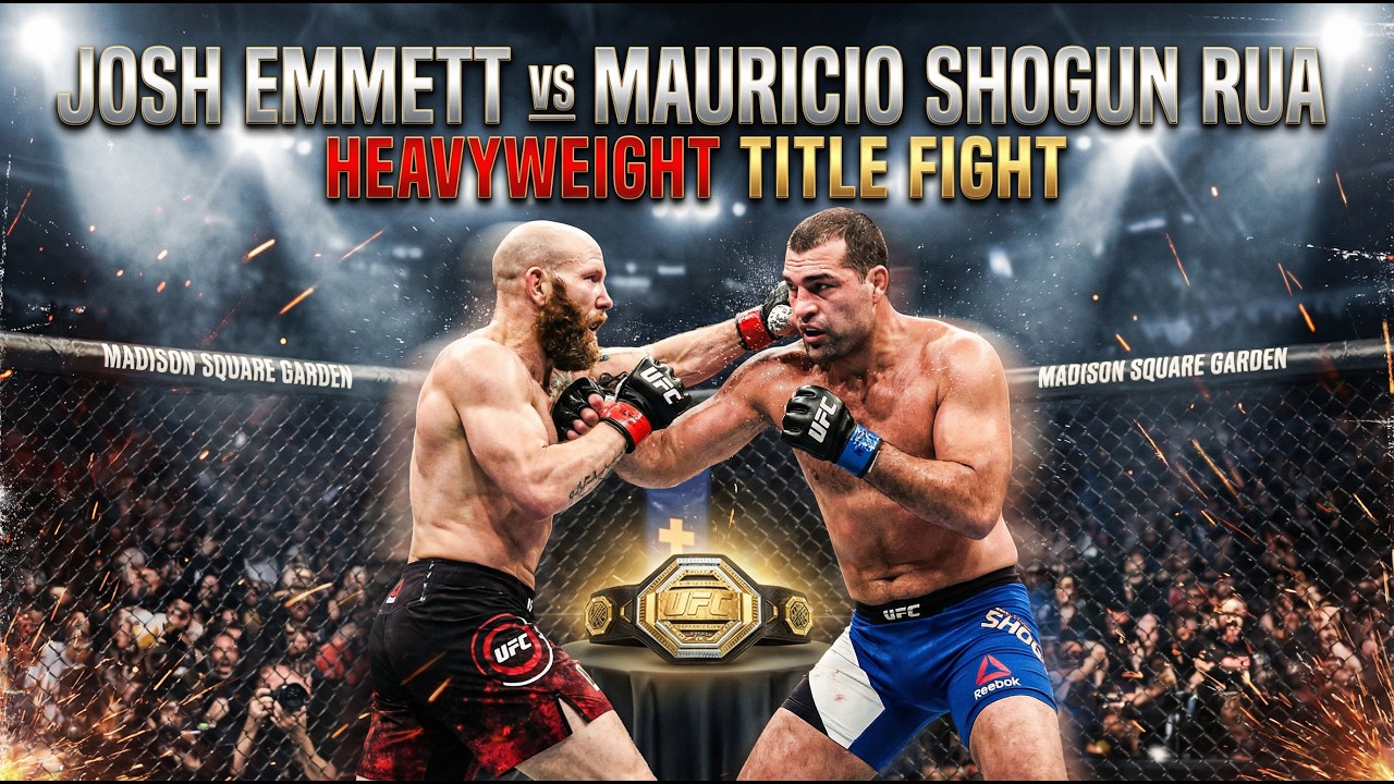 Josh Emmett vs Mauricio Shogun Rua – Male Heavyweight Title Fight | Shogun Rua KO Win