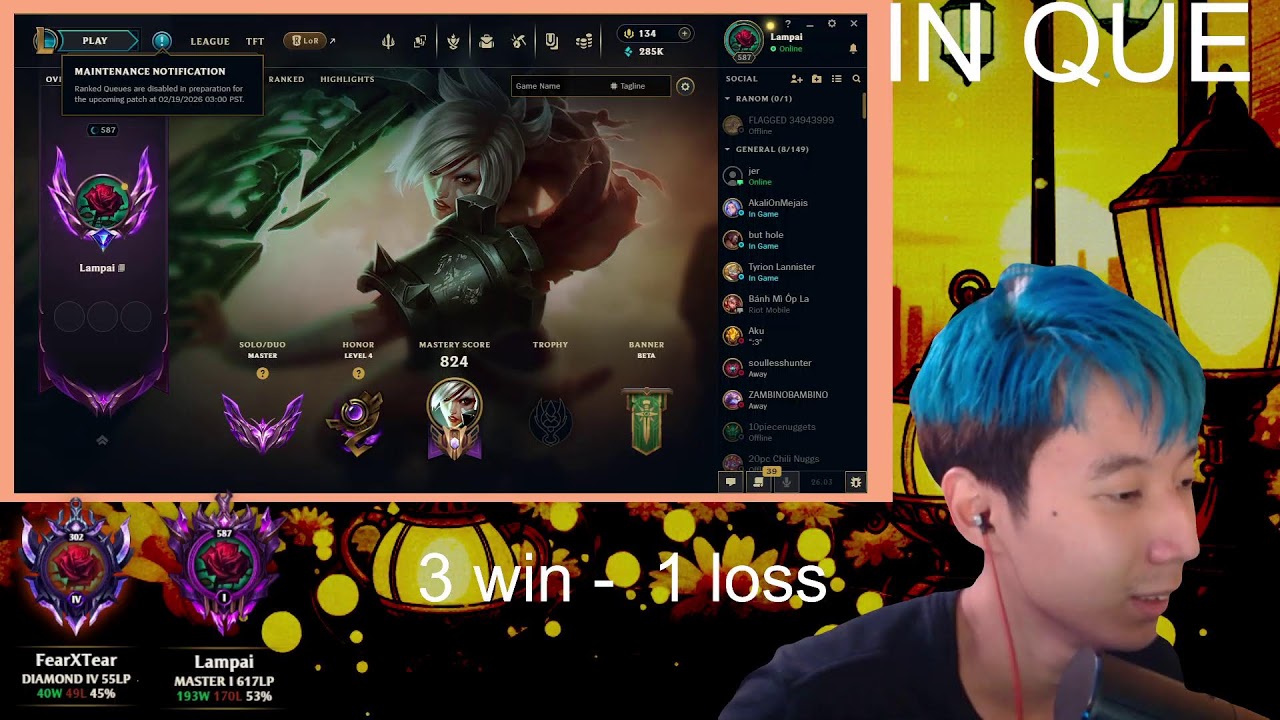 How much LP are we going to gain today SKARNER TOP Rank 1