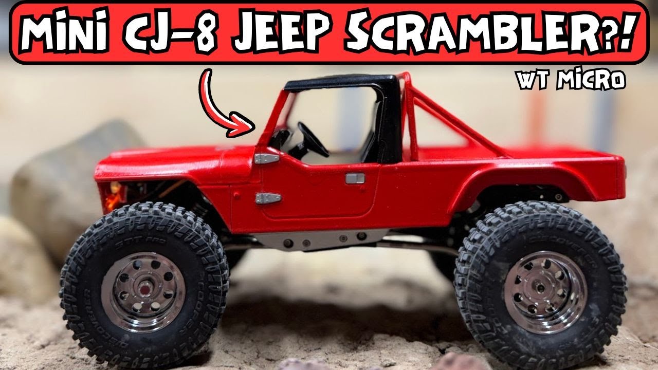 Mini RC Jeep CJ-8 Scrambler?! (scx24-WT Micro Brute-C8)
