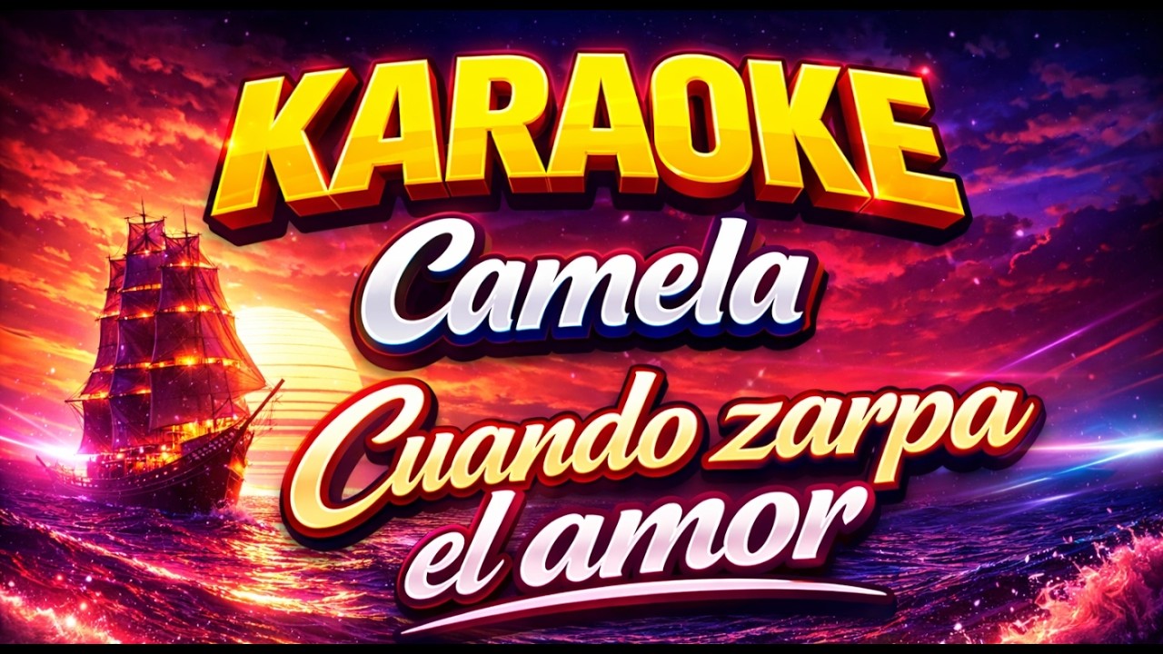 Cuando Zarpa El Amor - Camela | KARAOKE Español con Letra