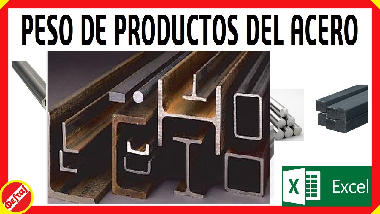 Hallando el peso de productos del acero | Planchas, galvanizadas, barras, ángulos, vigas, platinas