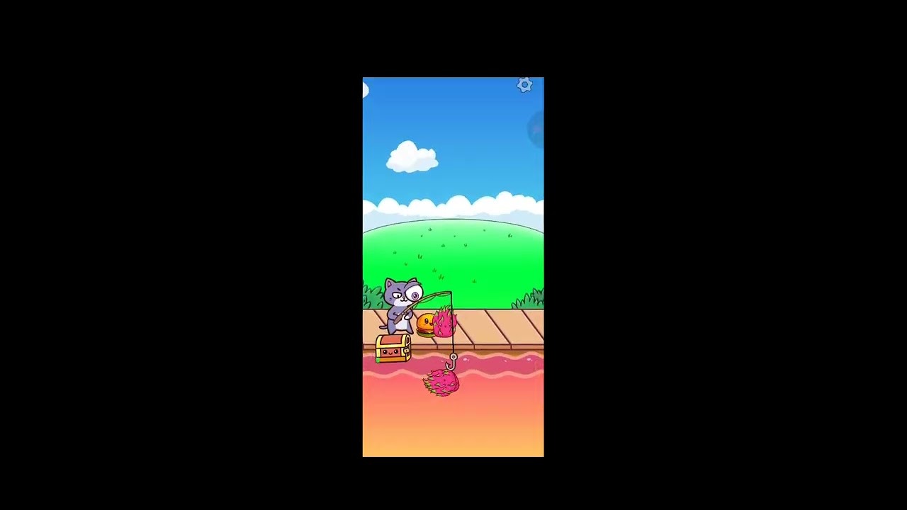 Playing fishing food