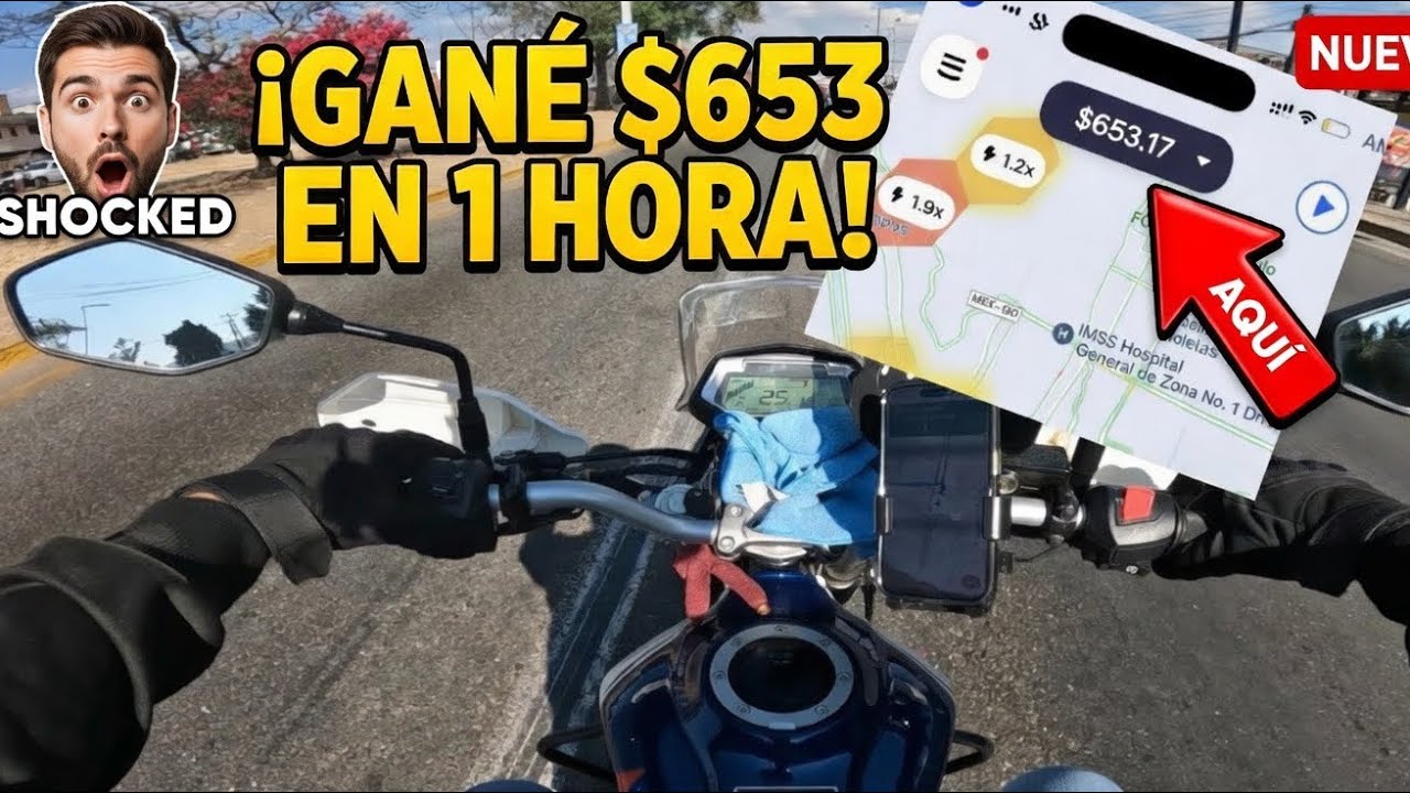 Mi PRIMER DÍA como Chofer de DiDi Moto en Oaxaca 😱🏍️ ¿Cuánto GANÉ?