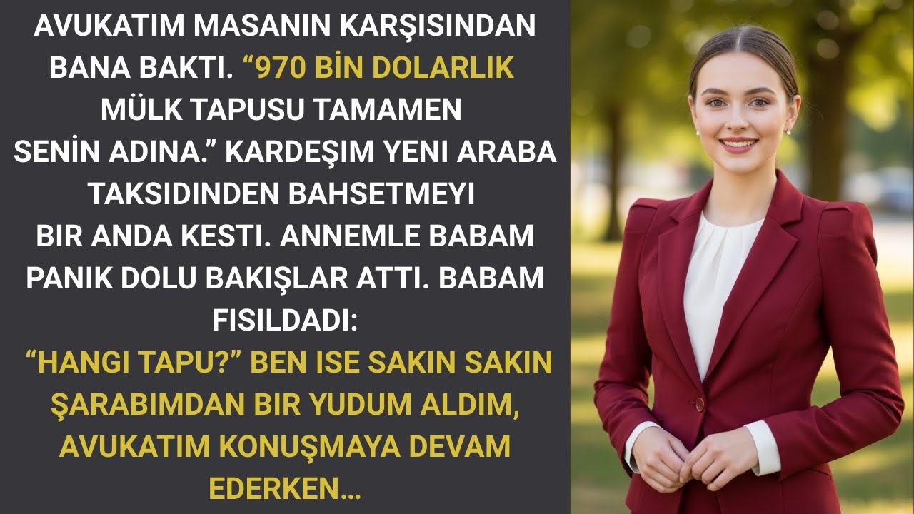 Babamın doğum gününde avukatım 