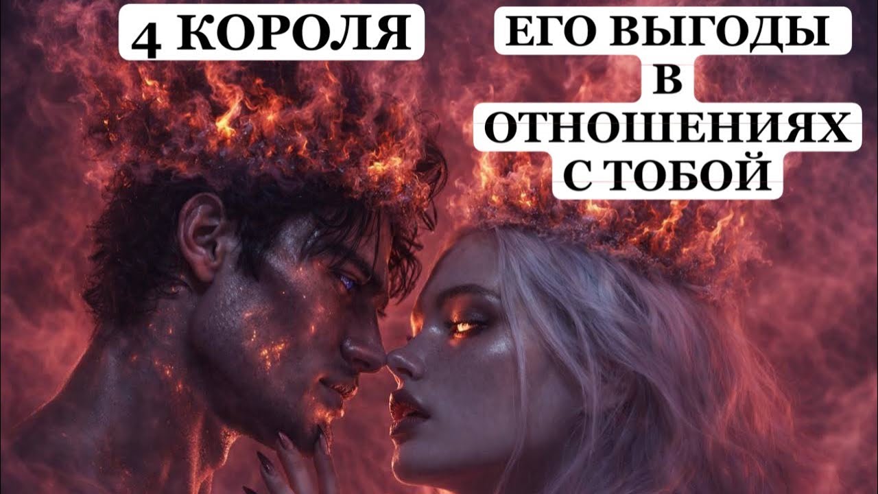 ТАРО Расклад онлайн 4 КОРОЛЯ. 👑 Его Выгоды в Отношениях с Тобой?🔮 В Чем Они?