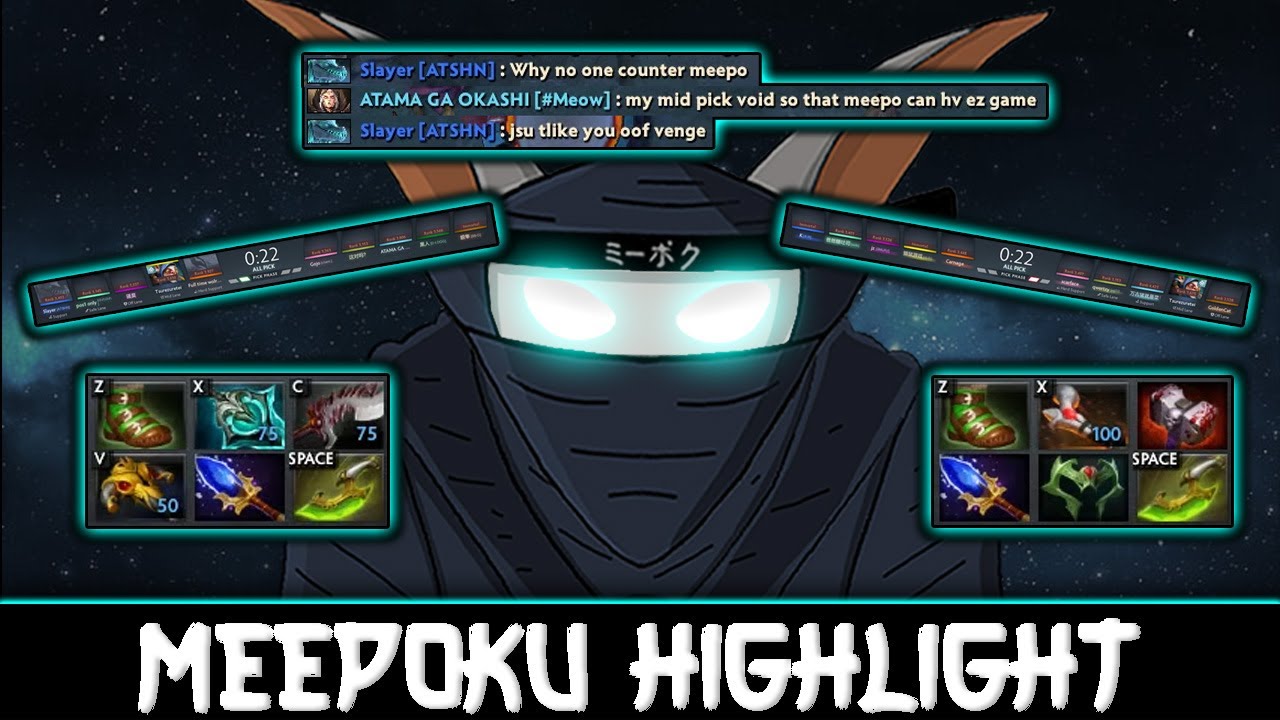 How Meepoku destroying enemy with firstpick Meepo🤡 - Meepoku Highlight#3