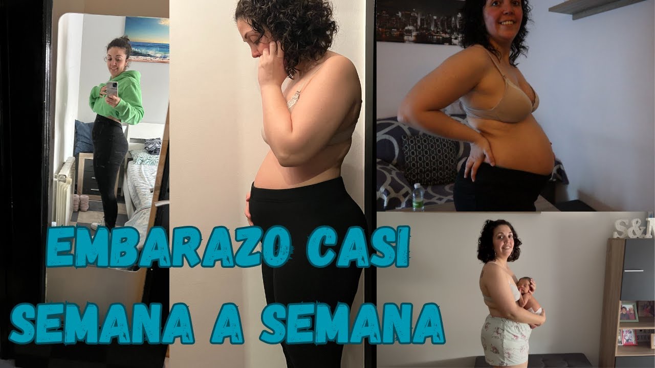 EVOLUCIÓN DE LA BARRIGA EN EL EMBARAZO (CASI SEMANA A SEMANA) BY Nuryperla #embarazo #bebe #feliz