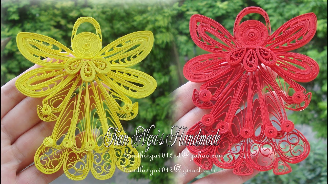 Quilling Christmas Angel | DIY Christmas Angel Christmas Ornaments