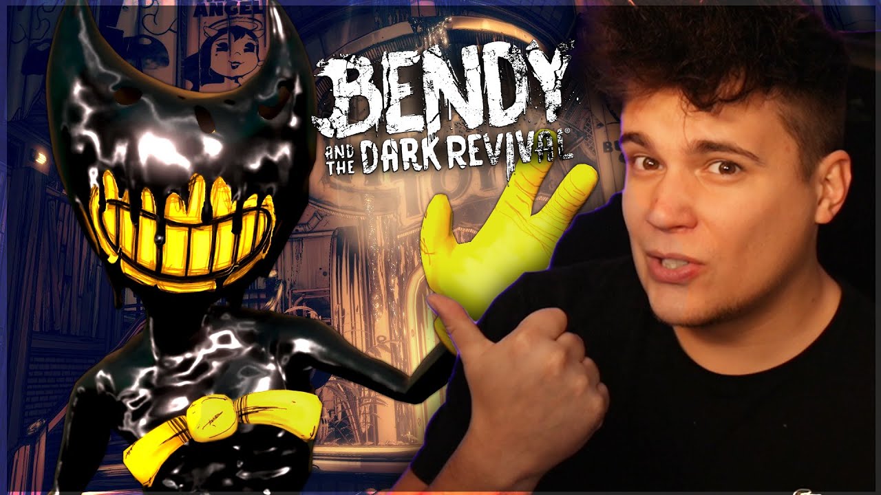 DEMON Z KRESKÓWKI MNIE GONI!  - Bendy and the Dark Revival [2]
