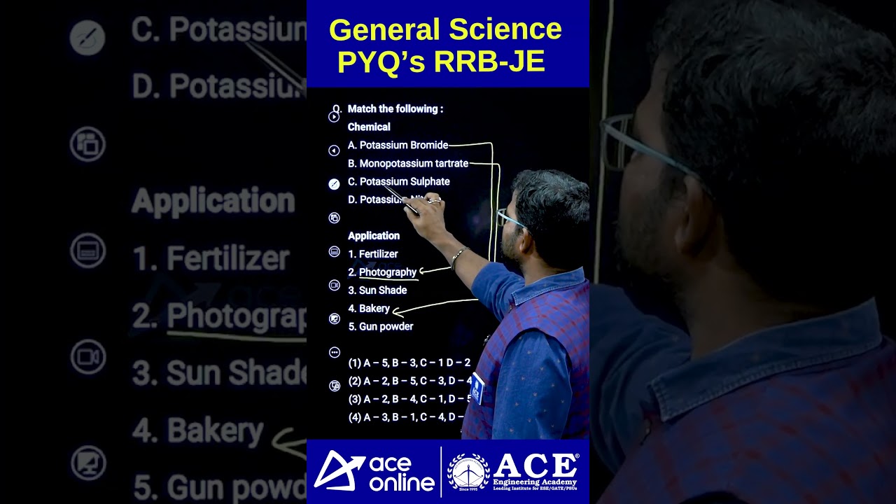 General Science PYQs for RRB-JE | #previousyearquestions #competitiveexams #chemistry