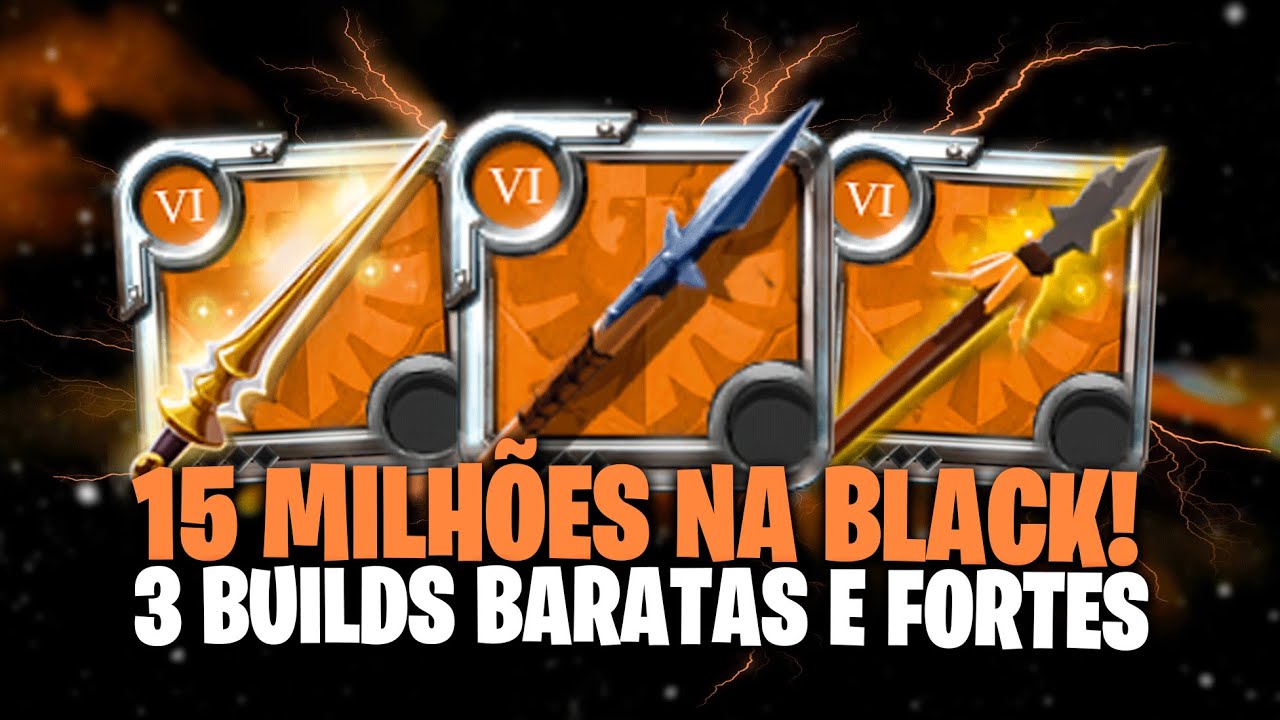 Fiz 15 MILH&Otilde;ES com 3 Builds de Lan&ccedil;a 6.0 na Black Zone | PvP + Acampamento | Albion Online