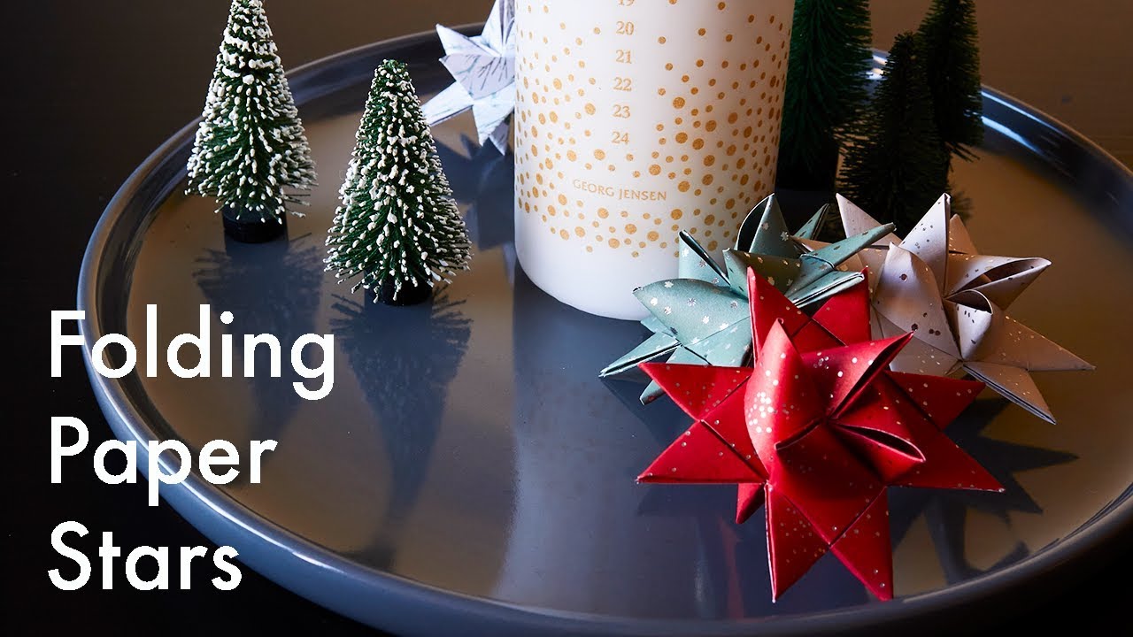 How to Fold Paper Christmas Stars (Julestjerner) | Danish Traditions | ASMR | In Carina's Kitchen