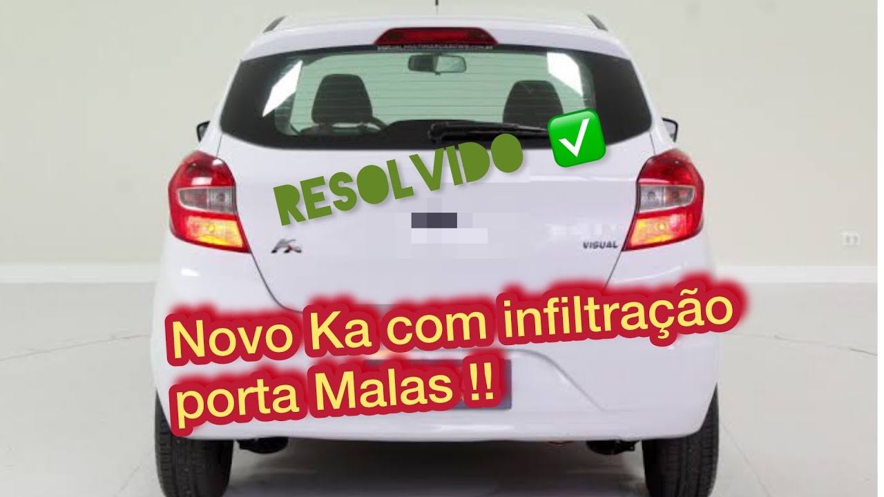 Ford Ka entrando água porta malas