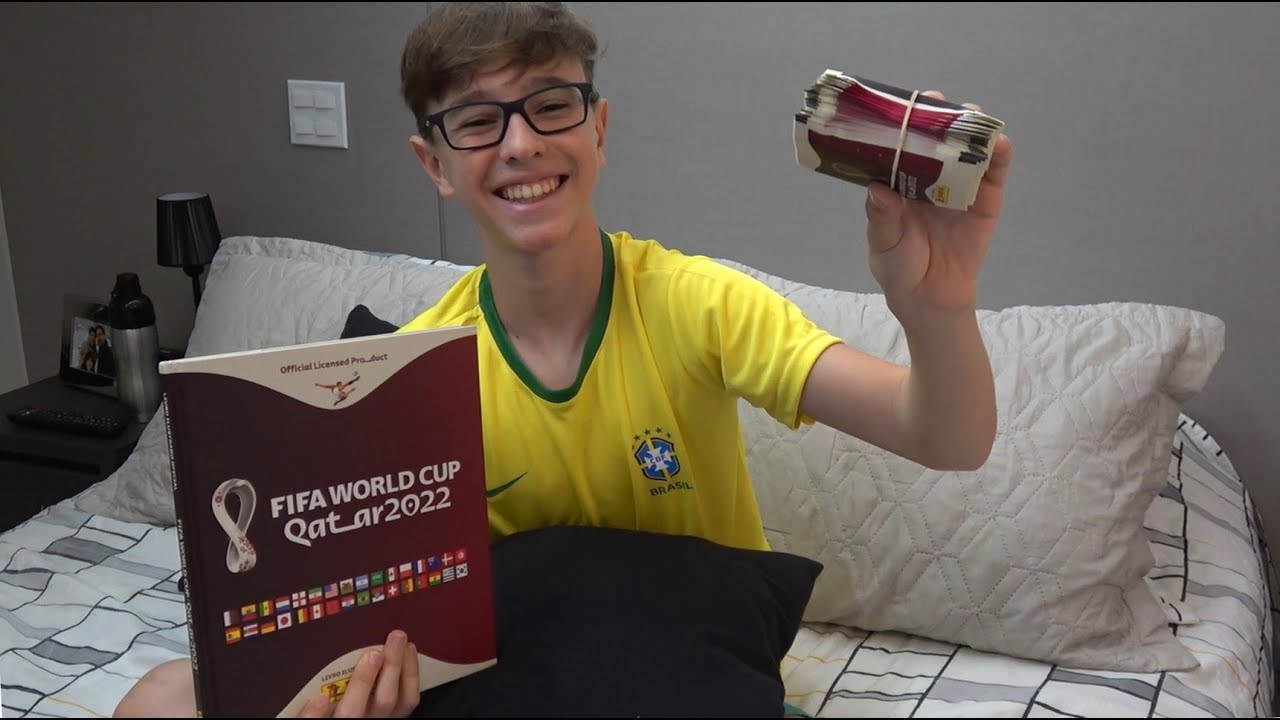 100 FIGURINHAS + MOSTRANDO MEU ÁLBUM DA COPA DO MUNDO 2022