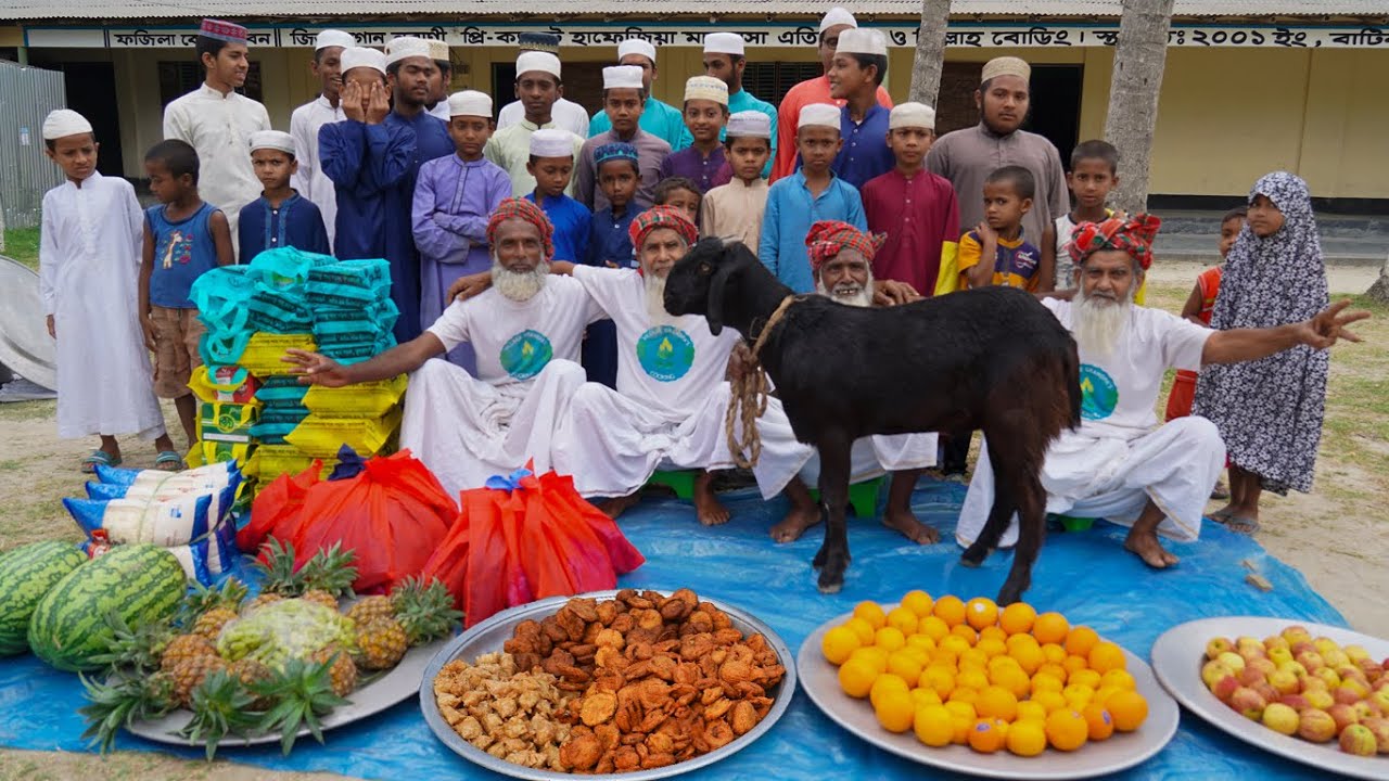 Mutton Biryani, Fruits, Spice Iftar, New Dress, Shoe, Eid Bonus for Students of Orphanage & Madrasa