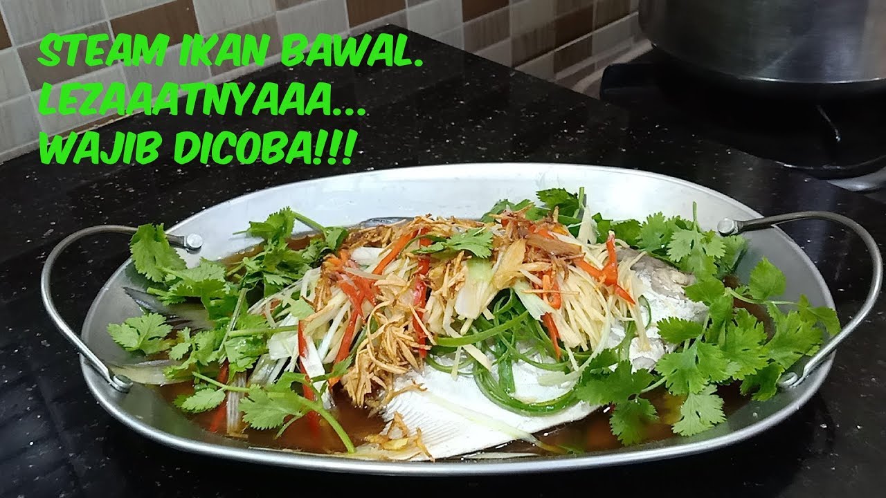 STEAM IKAN BAWAL ALA ORIENTAL. MERKUNYUSSS MAKNYUS!!!