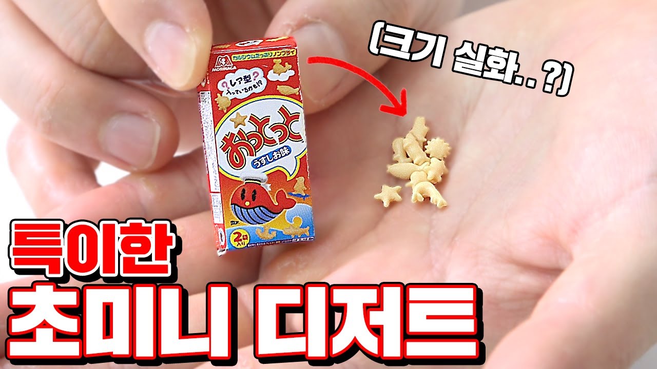 세상 찌끔한 특이한 초미니 디저트 리뷰!! (100봉지 먹어야 할듯..) [ 꾹TV ]