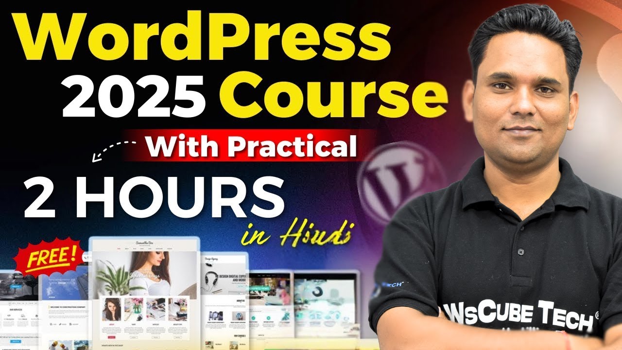 WordPress Full Course for Beginners (2025) | How to Create a Website for Free (Beginner to Pro)