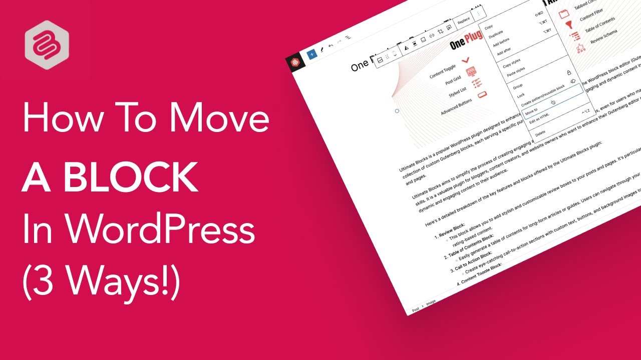 How to Move A Block in WordPress (3 Ways)