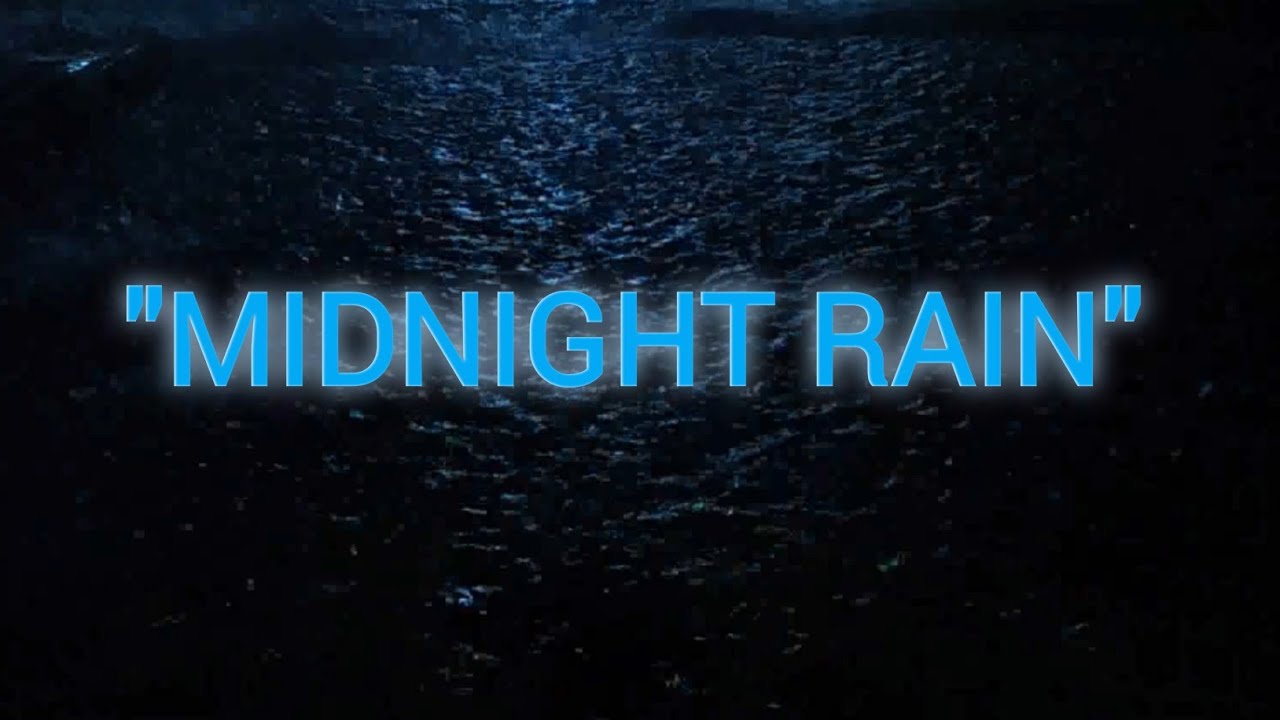 Dark Rain Over Water for Deep Sleep | Night Ambience for Insomnia