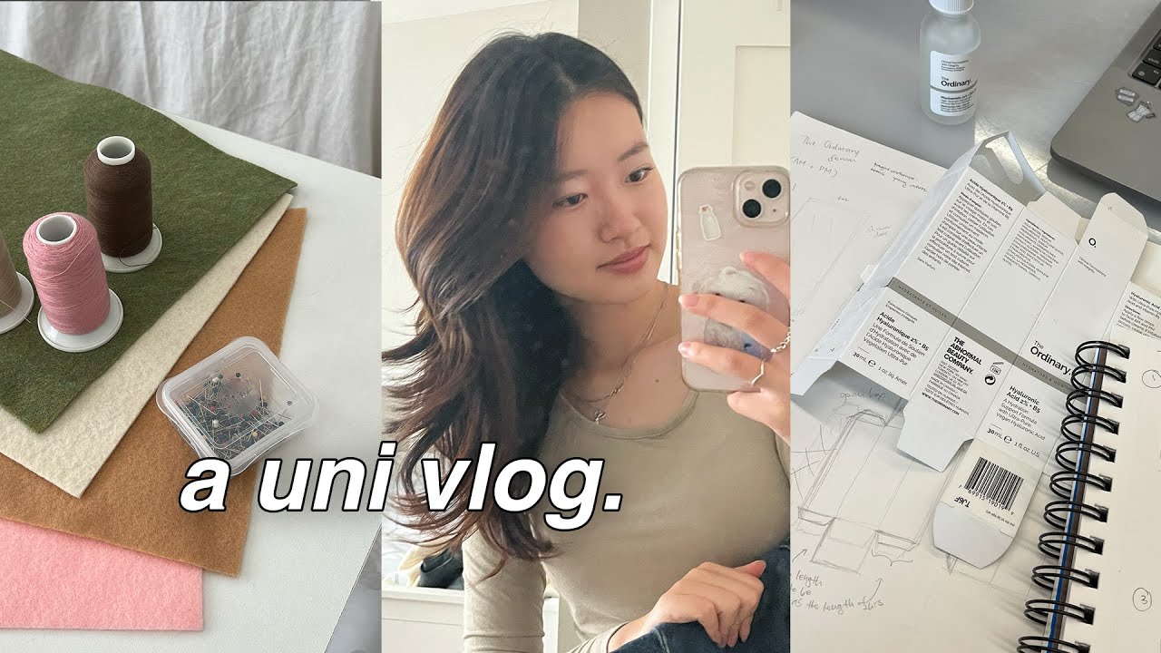 introvert diaries 🦢 life of a design major, grwm, school essentials, and a restful break