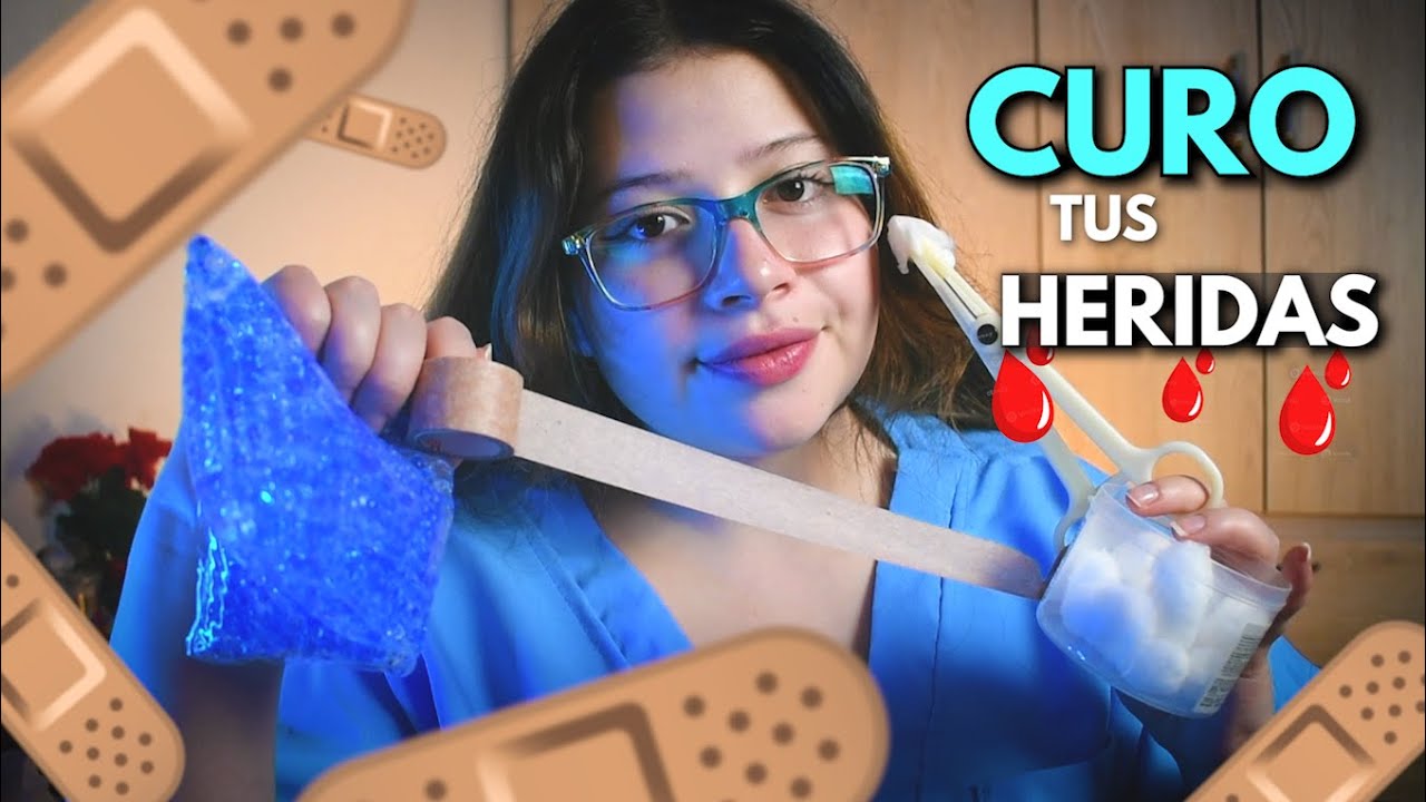 ASMR en español 🩹 Te CURO tus HERIDAS🩸 * RAPIDO y AGRESIVO *🔥 Roleplay Medico🩺Vivalen ASMR