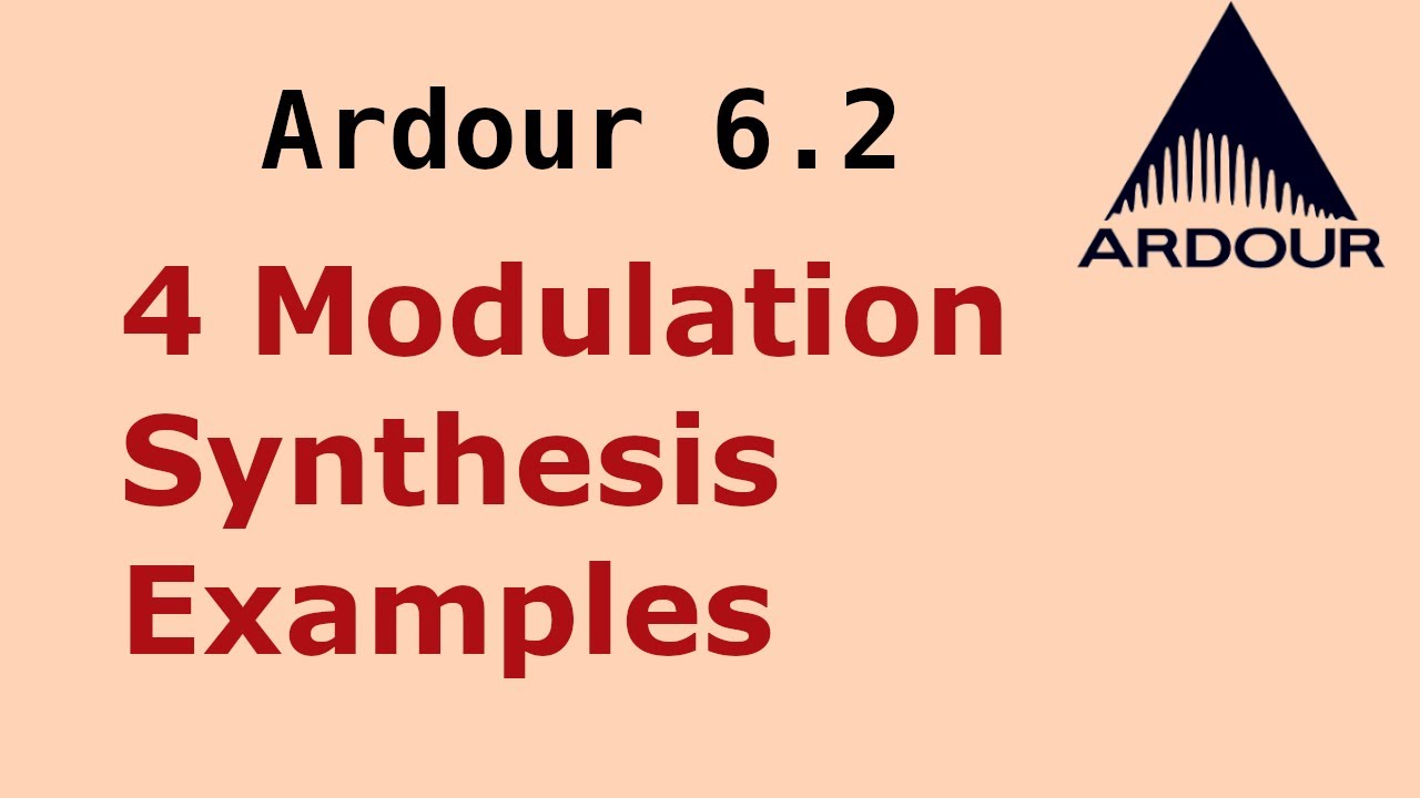 Ardour 6 - Modulation Synthesis Examples - TyrellN6 Synth - VCO, VCA, VCF, LFO (no talking)