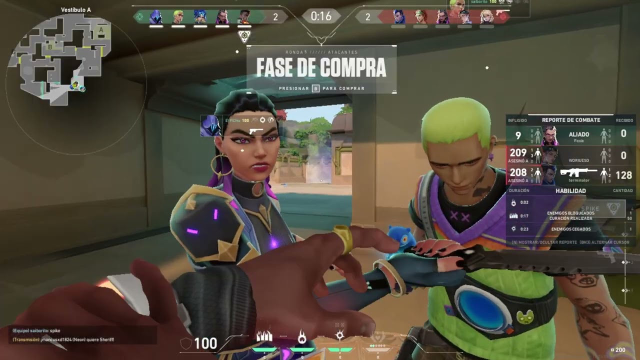 Partida casual del valorant