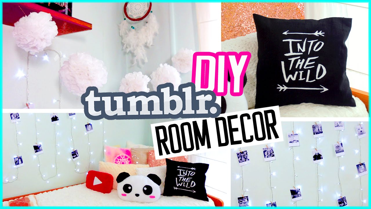 DIY Tumblr ROOM DECOR! DIY Polaroids, Urban Outffiters pillow & more!