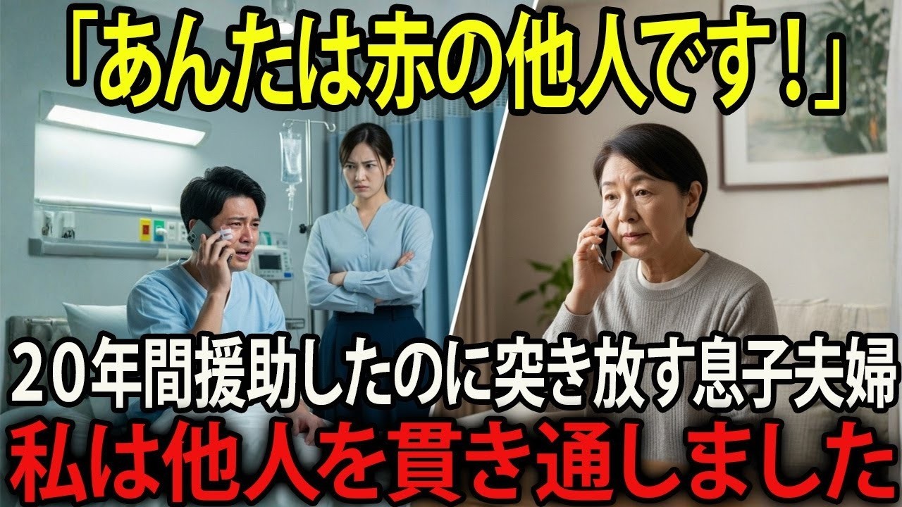 「この人、赤の他人です」──私をATM化する息子夫婦は知らなかった。私が戸籍から消したことを。