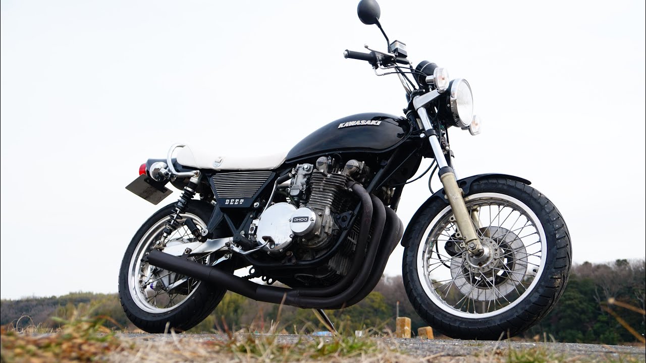 愛知　ヤフオク出品中　kz1000 Z1仕様　車検付き　KZ1000 KZ900 実働　始動走行確認動画　旧車　黒豆