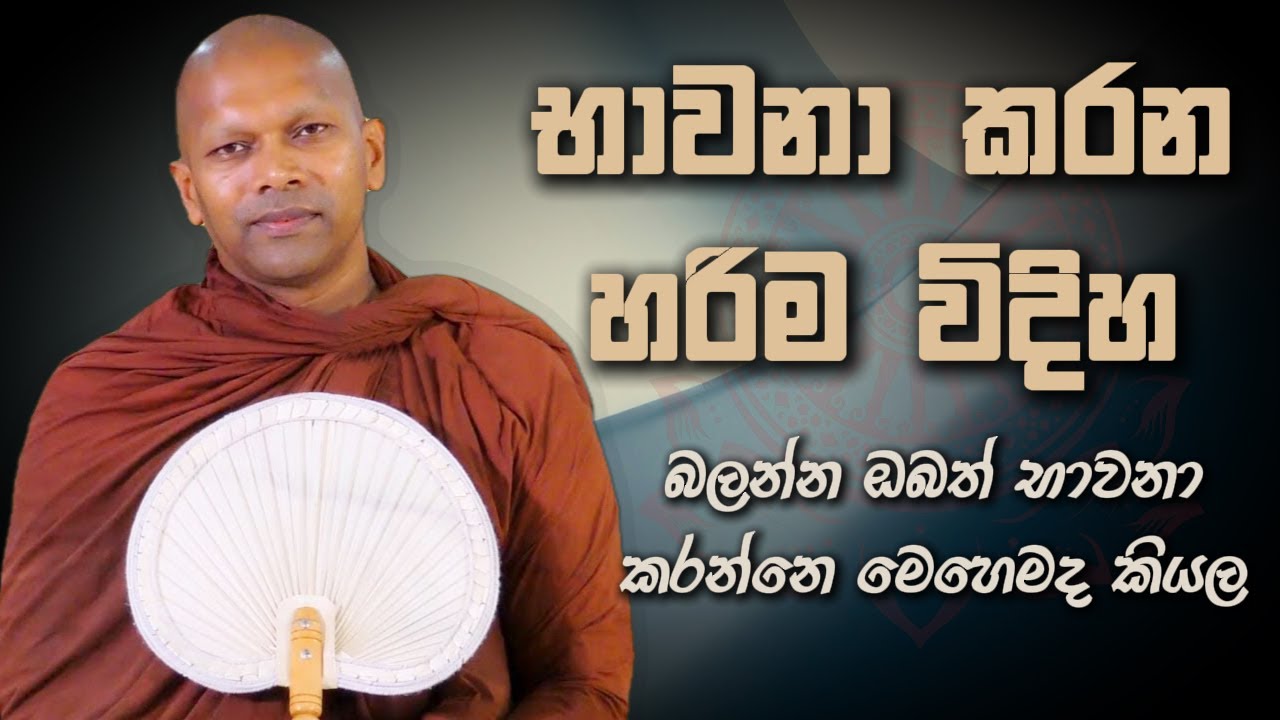 භාවනා කරන හරිම විදිහ | Niwana Soya | Niwathapa Thero #sinhala #bana #buddha