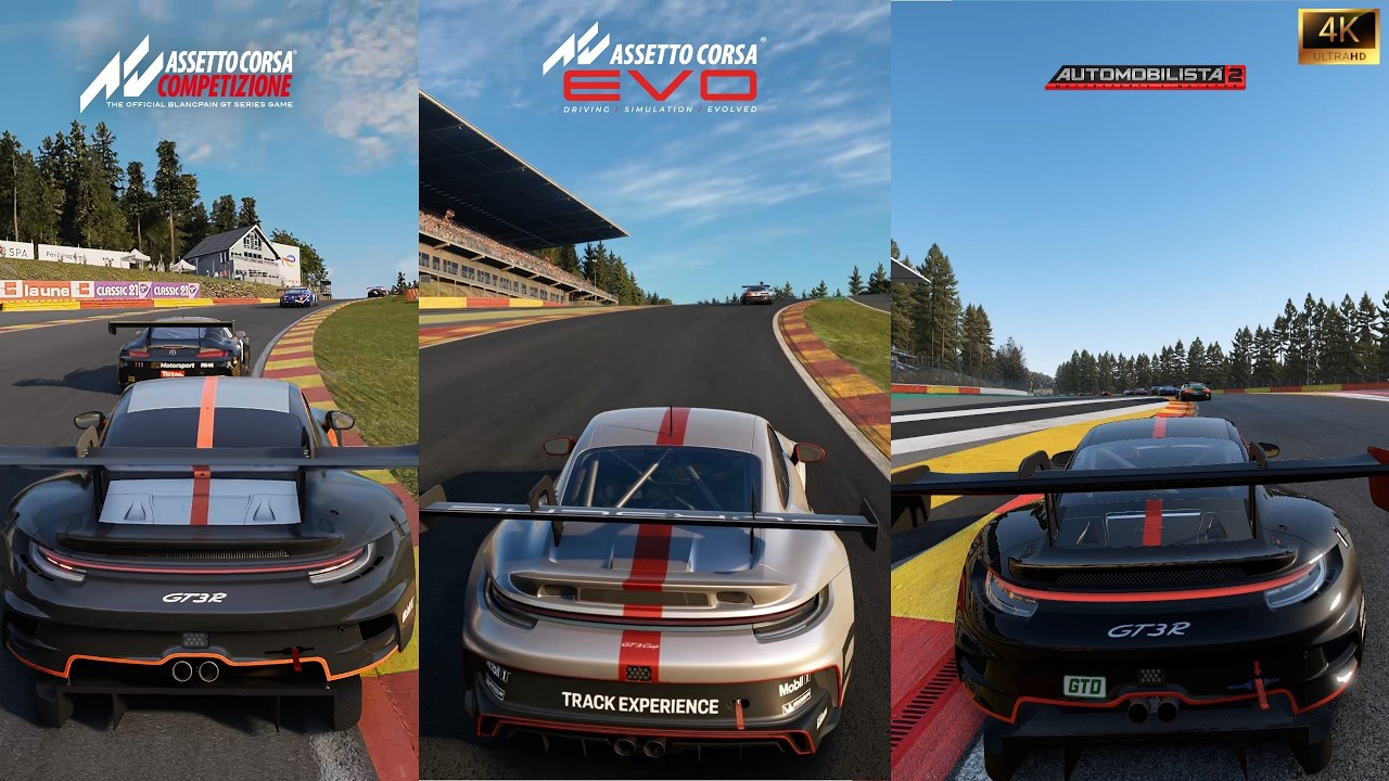 SUNSET EFFECTS ACC x AC EVO x AUTOMOBILISTA 2: PORSCHE 911 GT3 AT SPA