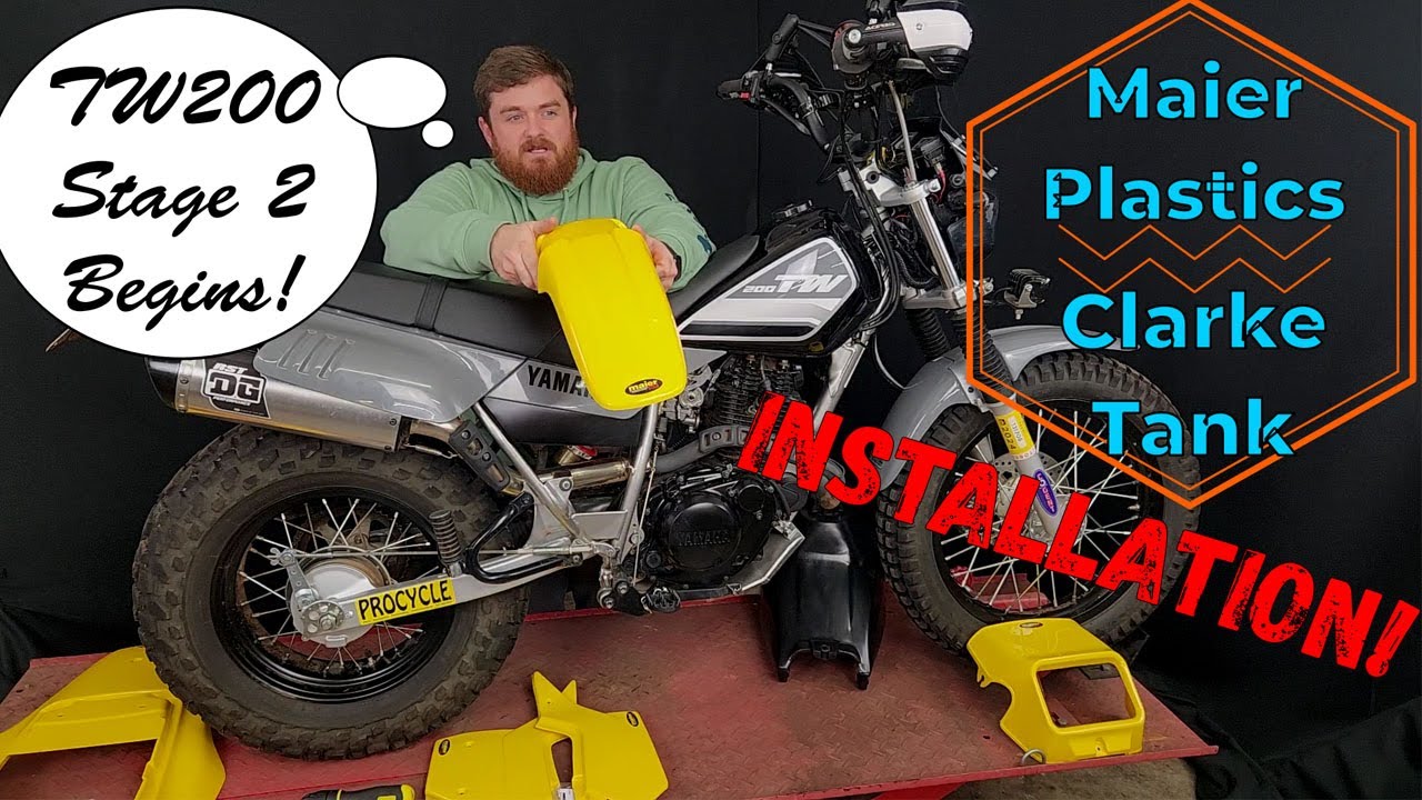 TW200 Maier Plastics & Clarke Fuel Tank Install