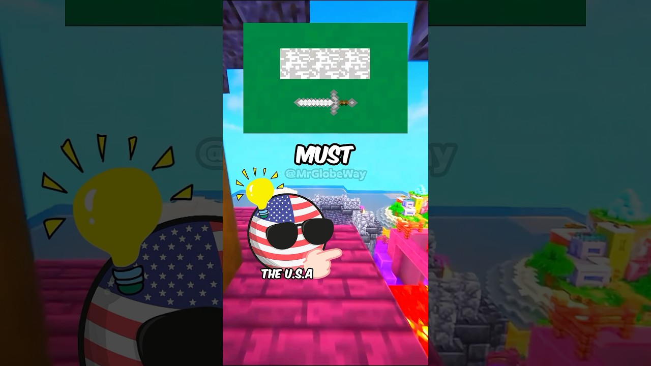 Флаги стран, но в стиле Minecraft #countryballs