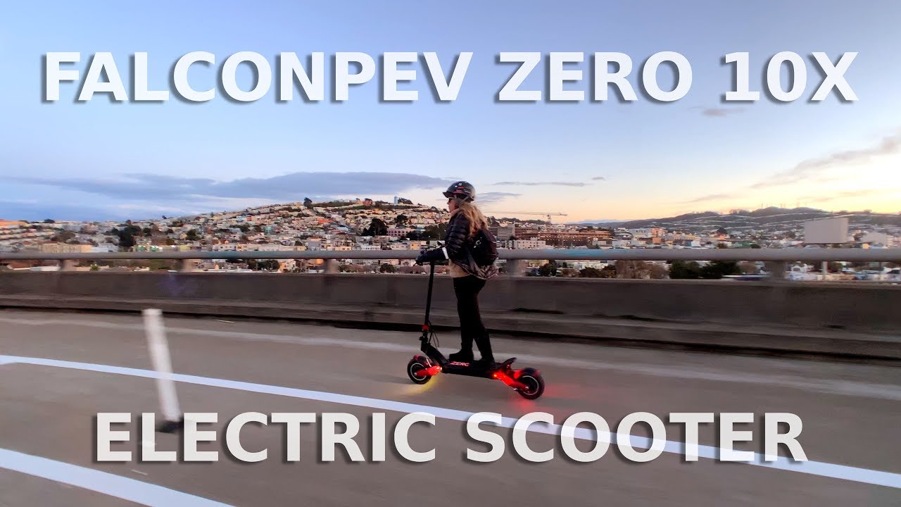 FalconPEV Zero 10X Electric Scooter Review (Turbowheel Lightning) 4K60FPS