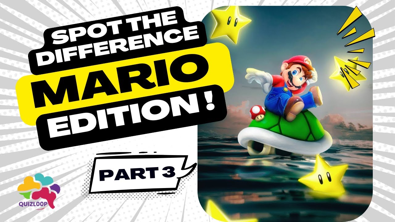 Spot the Difference 🍄 | Mario Edition PART 3 (ONLY 1% WIN 😳)