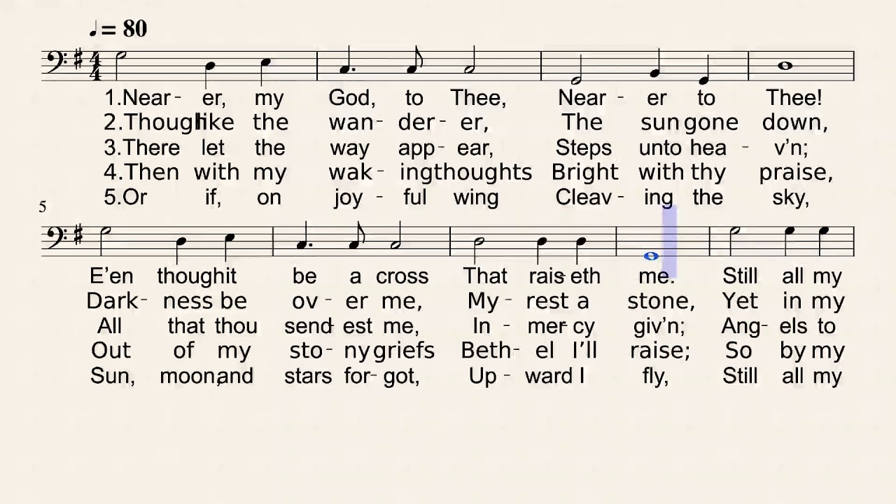 Nearer My God to Thee Bass