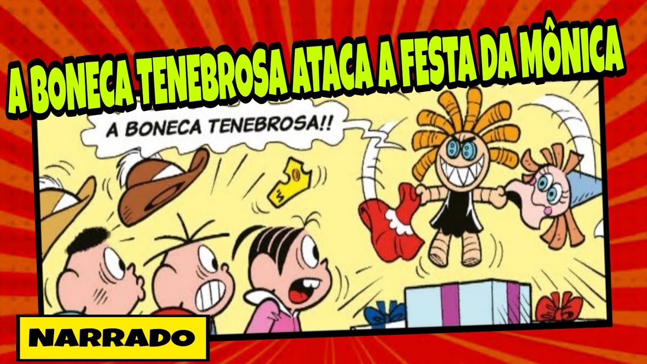 MÔNICA EM: A FESTA DAS PRINCESAS/ A FESTA DA BONECA TENEBROSA!| Turma da Mônica em quadrinhos