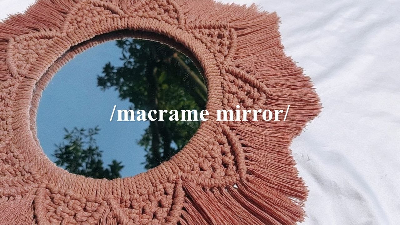 🪞 DIY CERMIN TALI MAKRAME PAKAI KARDUS | MACRAME MIRROR TUTORIAL