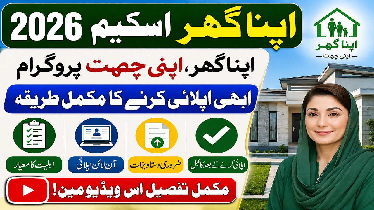 How to Apply in Apna Ghar Scheme 2026| Apna Ghar Apni Chat Program| Apply Karne Ka Tarika