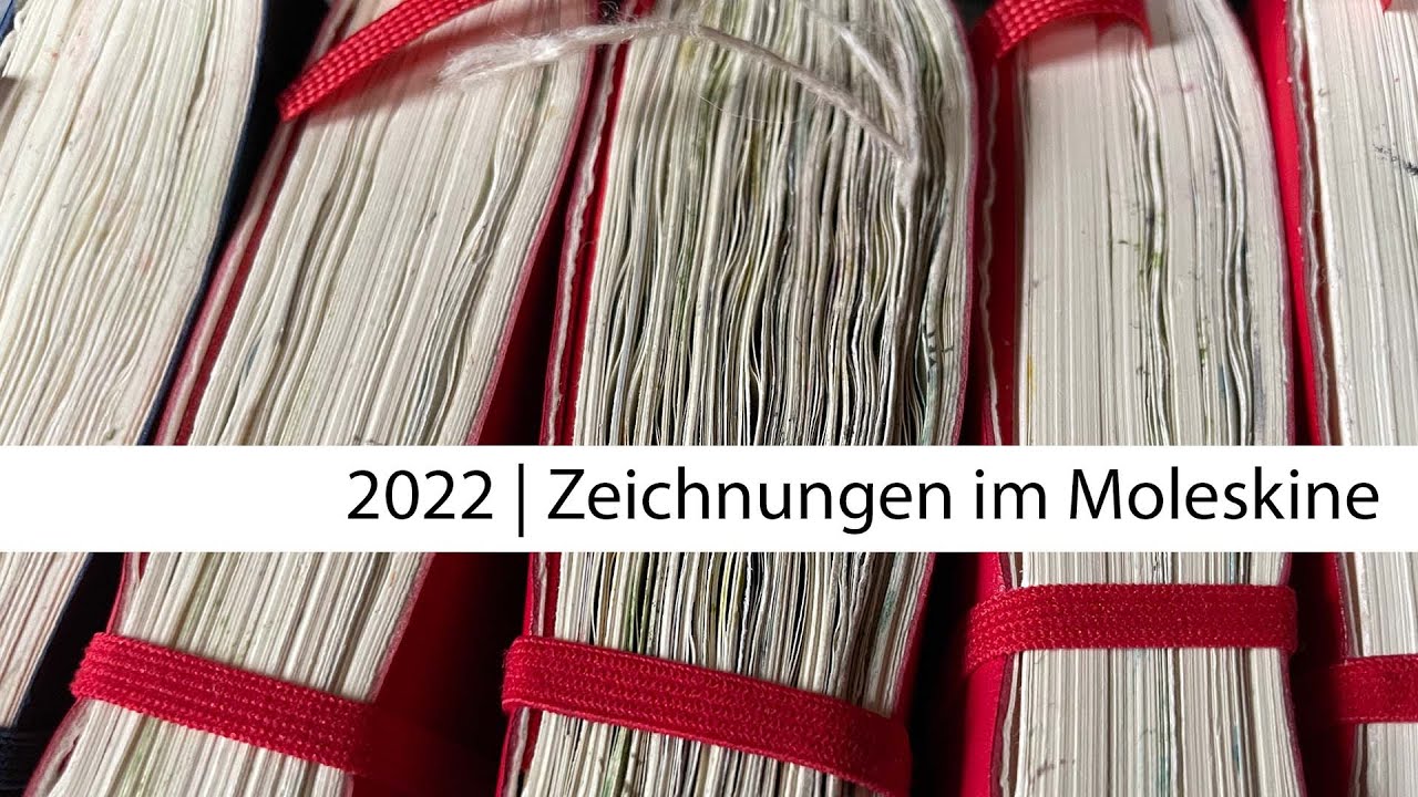 Mein Jahresrückblick im Moleskine Pocket 2022 – Zeichnungen, Collagen, Erinnerungen