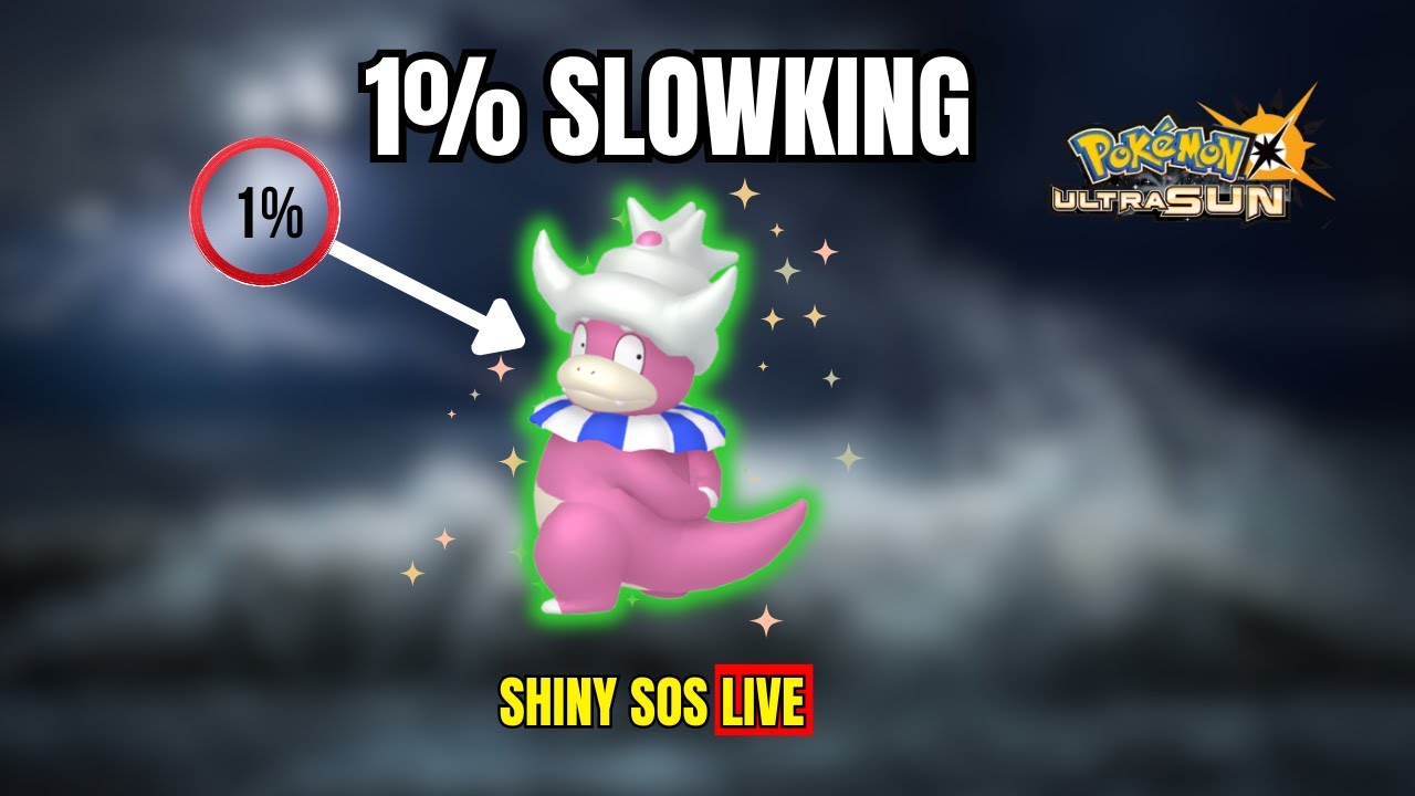 LIVE SOS Shiny Hunt: 1% Chance SLOWKING in Pokémon Ultra Sun!