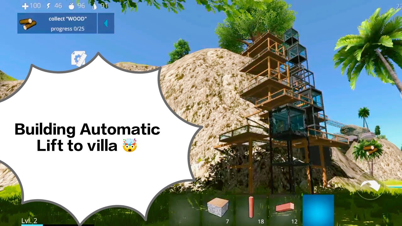 Building A Automatic Lift to villa 🤯💥 #shorts 
