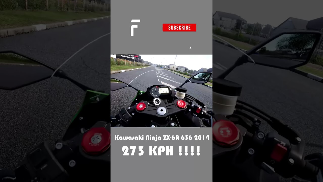Kawasaki Ninja ZX-6R 636 2014 Top Speed ???? #Shorts