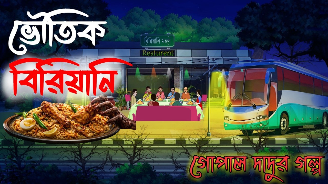 ভৌতিক বিরিয়ানি// Bhoutik Biriyani// গোপাল ভাঁড়// Gopal Bhar// Gopal Dadur Golpo//New Bangla Cartoon