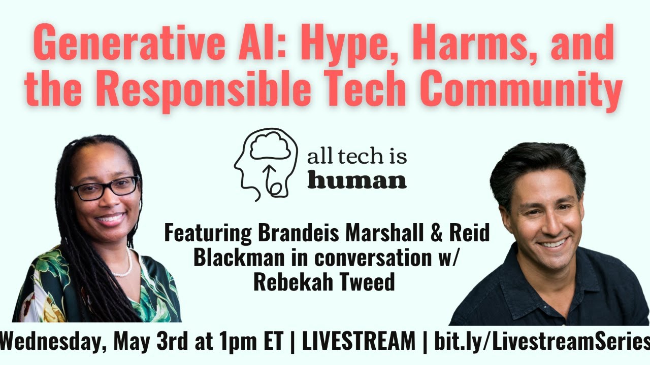 Generative AI: Hype, Harms, and the Responsible Tech Community