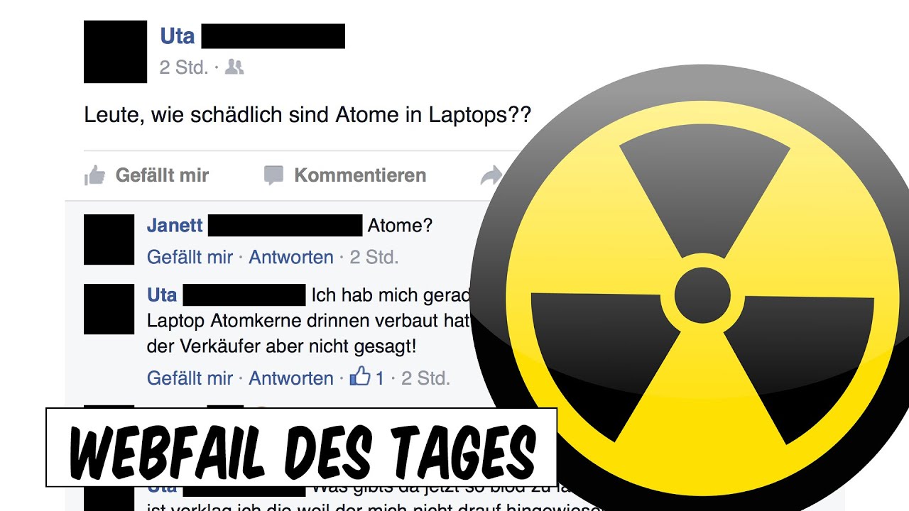 Voll verstrahlt - Facebook Fail